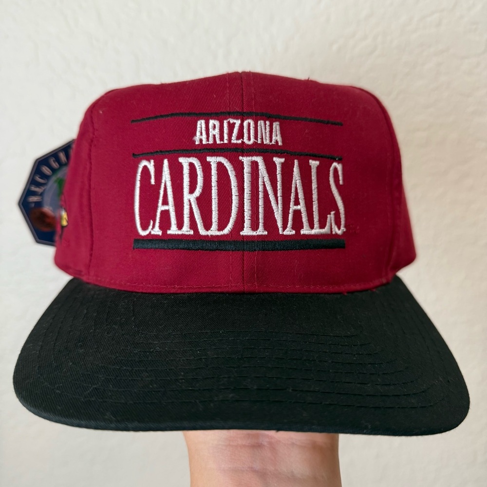 Deadstock NWT Vintage Arizona Cardinals Red and Black SnapBack